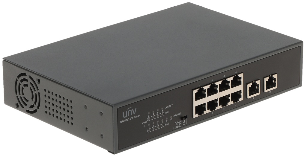 [NSW2010-10GT-POE-IN] UNV 8ch 8×1000Mbps POE Ethernet Switch