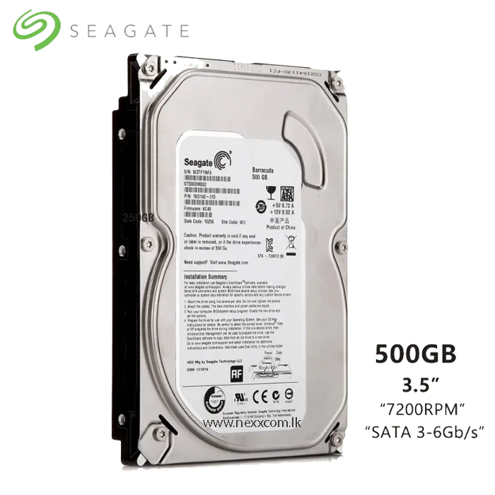 SEAGATE HARD DRIVE 500GB (06 MONTHS)